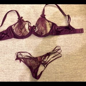 Agent Provocateur matching bra (34B) and thong (2)